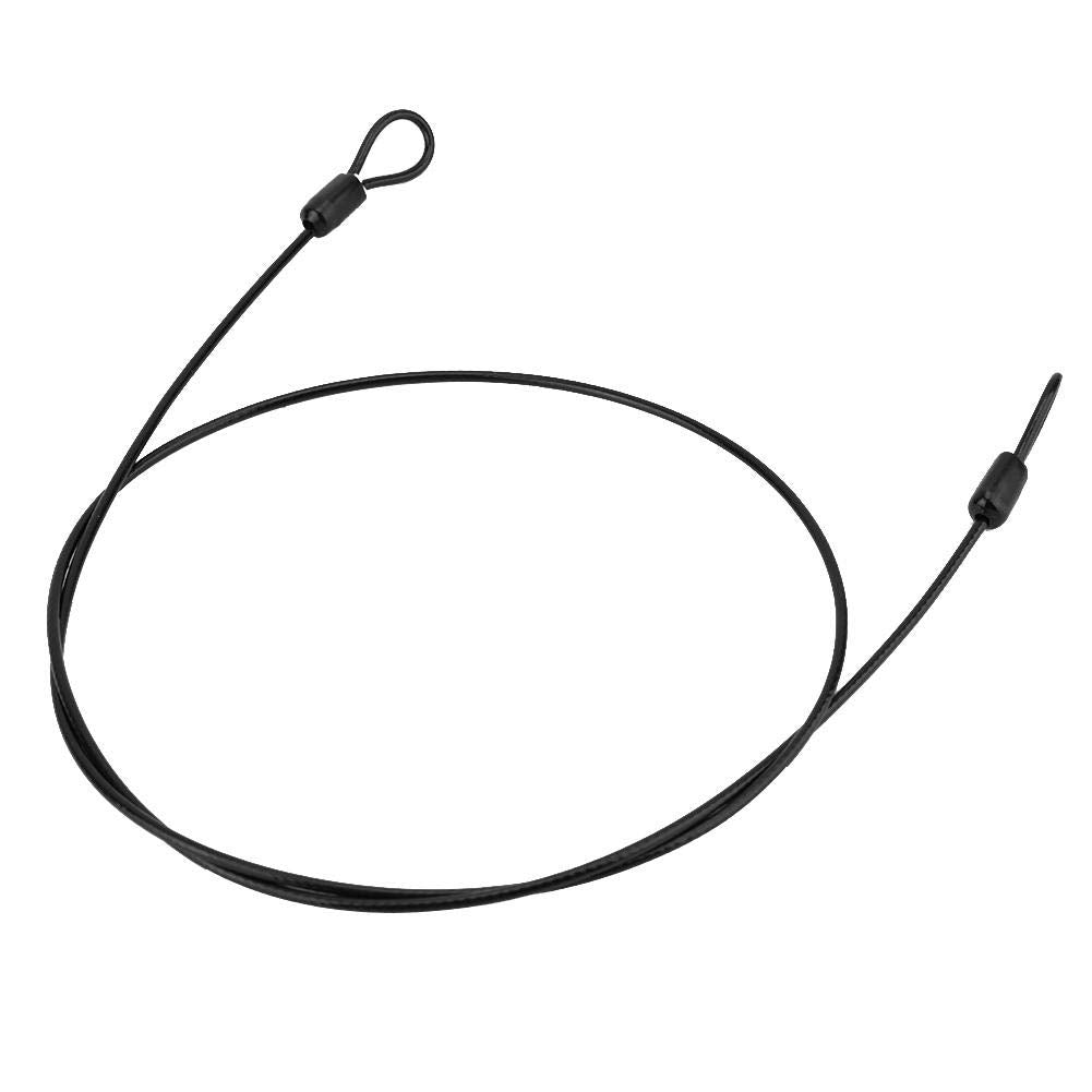 Steel Cable Security Lock – Double Looped Stainless Steel Bike, Scooter & Bag Lock – Flexible, Portable, Anti-Theft Wire Lock for Helmets, Sports Equipment & Luggage