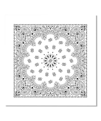 Bycc Bynn Extra Large Cotton Bandanas 27x27 4-Pack – Soft Oversized Hankies (Black/Red/White/Navy)