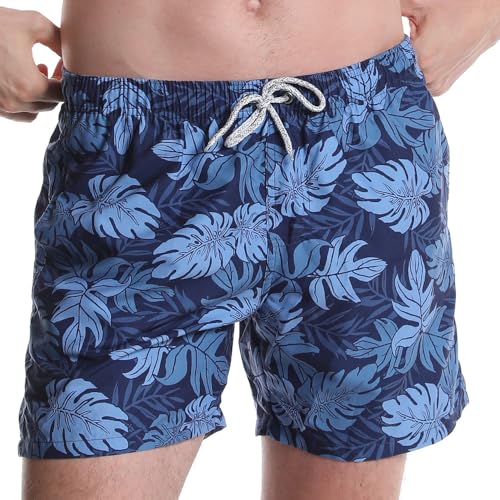 Men's Quick Dry Swim Trunks - Beach Vacation Board Shorts - X-Large