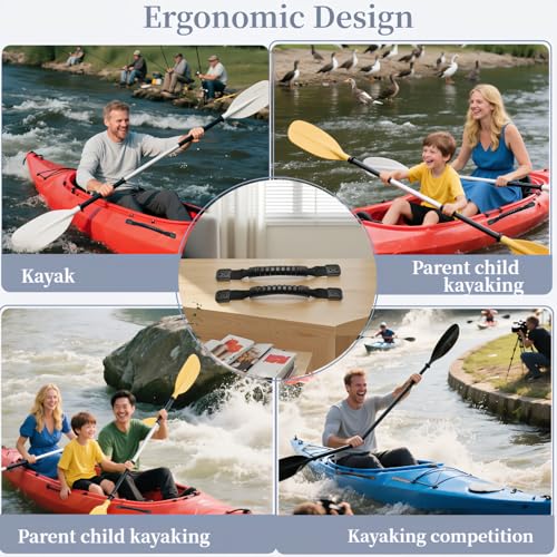 Universal Kayak Handle Replacement Set - Non-Slip Grip, 11.42 inch