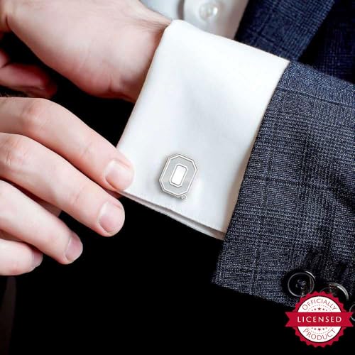 Ohio State O Logo Cuff Links - 14k Yellow Gold Plated