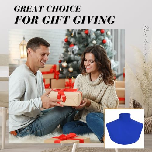 Turtleneck Dickey Fake Collar - Large Classic Royal Blue