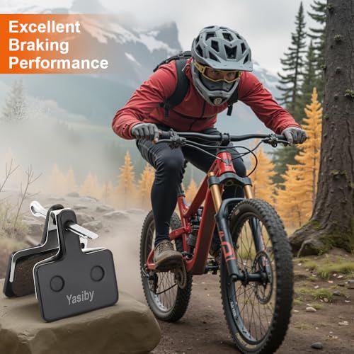4 Pairs Semi-Metallic Disc Brake Pads for MTB with Installation Tools