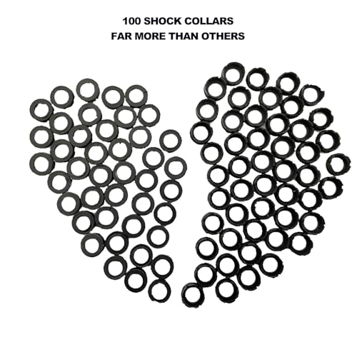 High-Performance Arrowhead Shock Collar O-Rings - Black, 100pcs