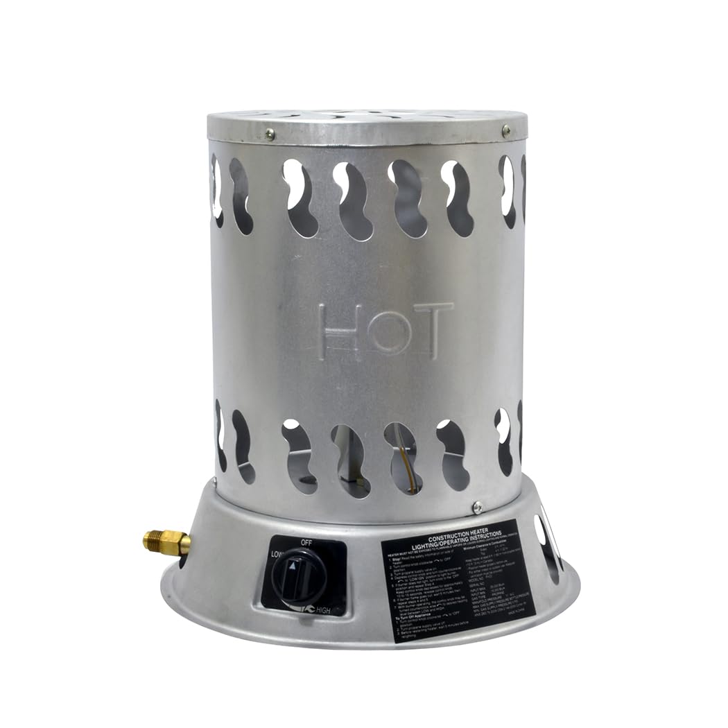 Mr. Heater 25,000 BTU MH25CVX Propane Gas Convection Heater for Construction Sites, Garages, and Outdoors - Silver