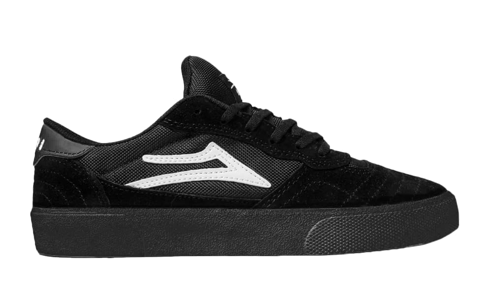 Lakai Cambridge Low-Top Men’s Skateboarding Shoes – Black Suede, Size 10 US – Durable, Grippy & Breathable Skate Shoes for Men – Men’s Skateboard Shoe, Low Top Skater Shoe