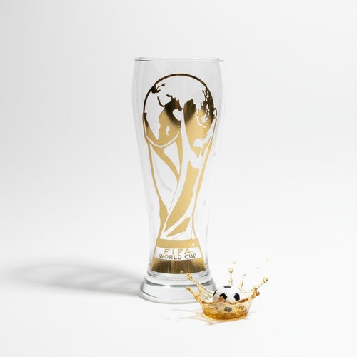 FIFA World Cup 2026 Trophy Beer Glass - 11oz Collector's Edition - Durable & Elegant Design