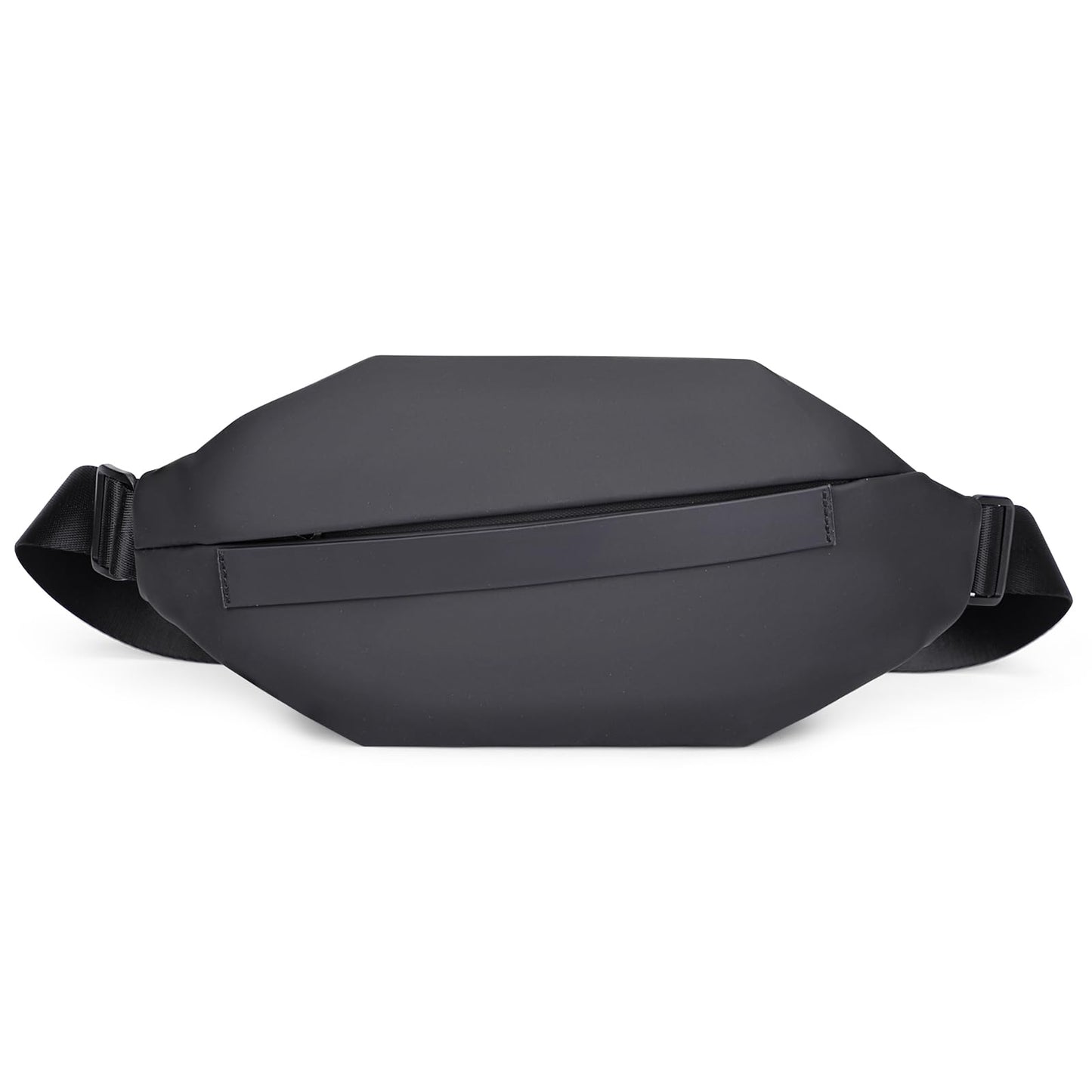 WITZMAN Nylon Sling Bag for Men Travel Crossbody Bag Waterproof Lightweight One Strap Casual Hiking Daypack（BN010 Black）