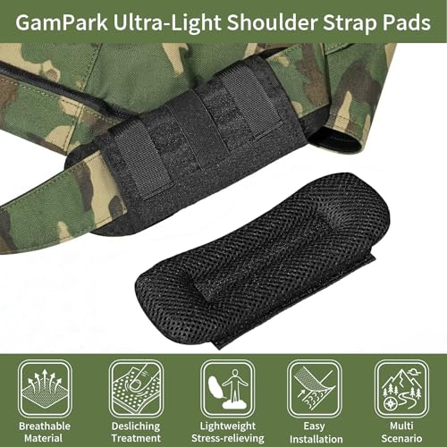 Tactical Shoulder Strap Pads - 2 Pack Soft Breathable Cushions