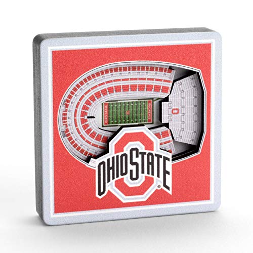 Ohio State Buckeyes 3D StadiumView Magnet - NCAA Team Logo