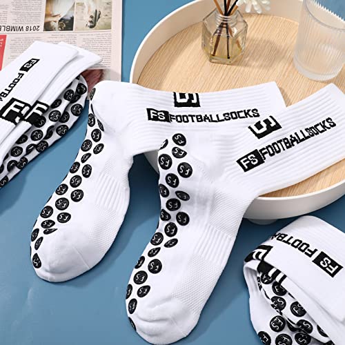 Non Slip Soccer Socks - Athletic & Football Grip Socks for Men & Women