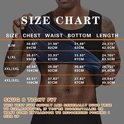 Compression Sauna Sweat Vest Tank Top for Men - Blue / Large-X-Large