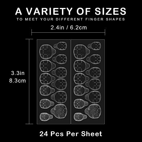 840PCS Double Sided Nail Adhesive Tabs - 35 Sheets