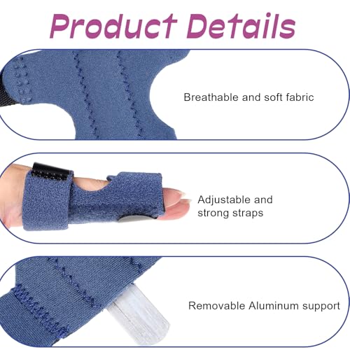 Breathable Trigger Finger Splint - Adjustable Finger Brace Stabilizer