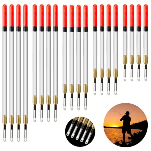 20-Piece Fishing Float Set, 5 Sizes 11-19cm High-Sensitivity Waggler Floats