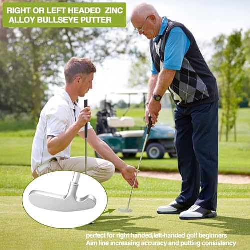 Asyxstar Silver 33" Two-Way Golf Putter for Left/Right Hand Men & Adults
