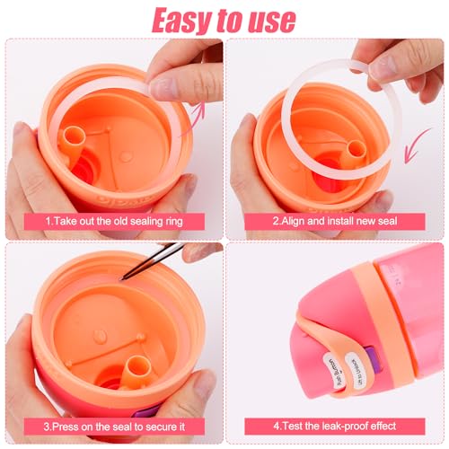 Silicone Water Bottle Gasket Replacement for 19-40oz Bottles - Clear