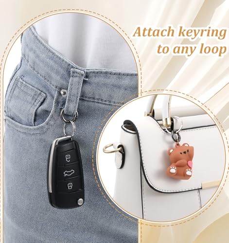 20Pcs Mini Carabiner Clips - 0.67in Black Zinc Alloy O Rings