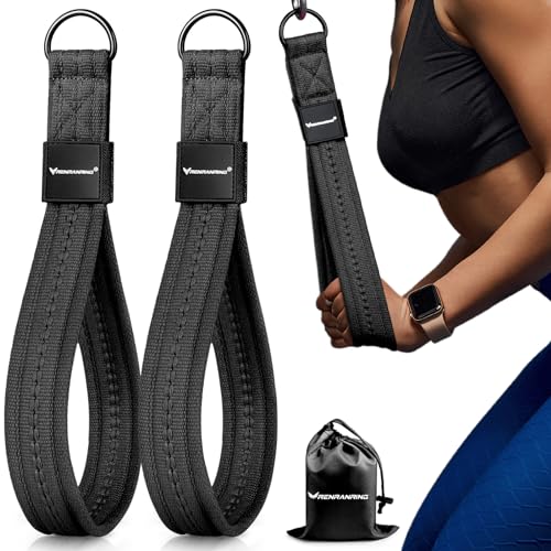 RENRANRING Tricep Rope Cable Attachment Handles for Gym, 13inch