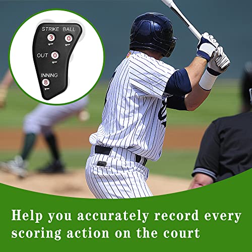 Watayo Black 2-Pack Baseball Umpire Clicker & Score Counter - Practice & Game