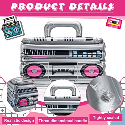 Inflatable Boom Box Beverage Cooler | 80s Retro Party Decor