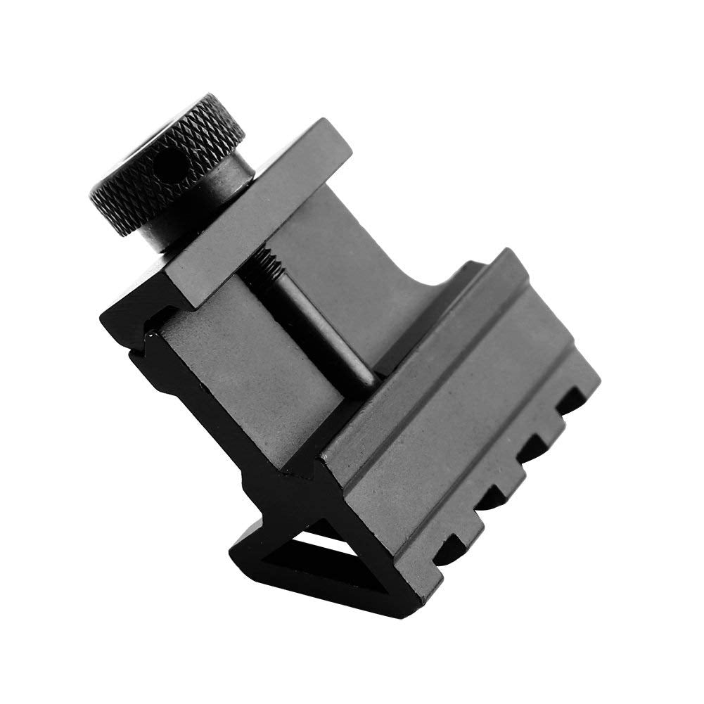 Ulightfire 45mm Picatinny Laser Adapter 45 Degree Angle Tactical Scope Mount Aluminum Offset 4 Slot Side Rail RTS Sight (2 Packs)