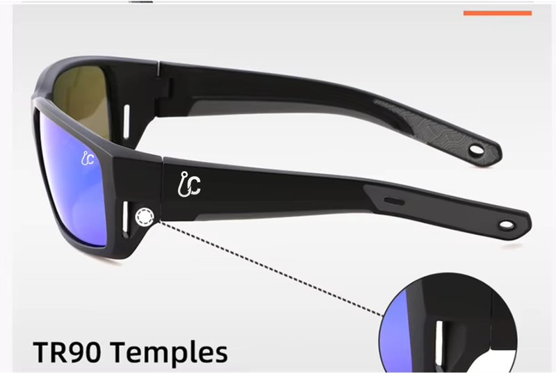 CATCHRO Green Men’s Sunglasses Polarized – Floating Black Glasses with TAC 1.1mm UV400 Blue Mirror Lens, Lightweight TR90 Frame – Premium Fishing Glasses & Outdoor Mens Sunglasses