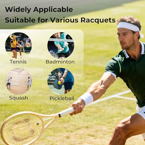 27 Pcs Tennis Overgrip Tape - 9 Color Pre-Cut Grip Set
