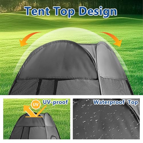 Pop Up Mosquito Net Tent for 1 Person Chair - 360° Mesh Barrier, Portable Camp Chair Tent