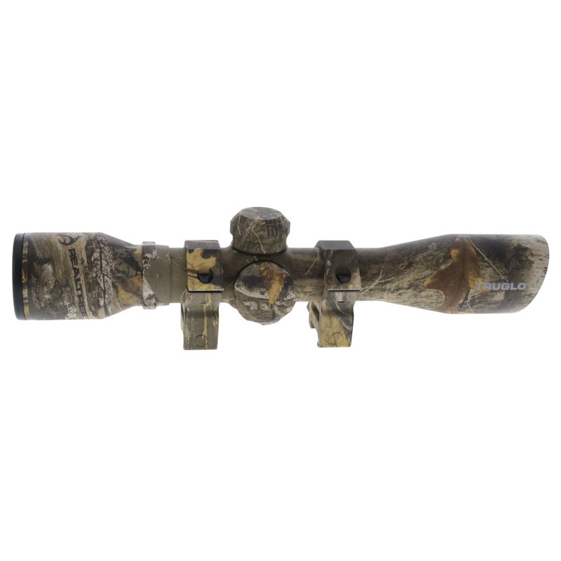 TRUGLO 4x32mm Compact Rimfire and Shotgun Scope Series, Diamond Reticle, Realtree Xtra
