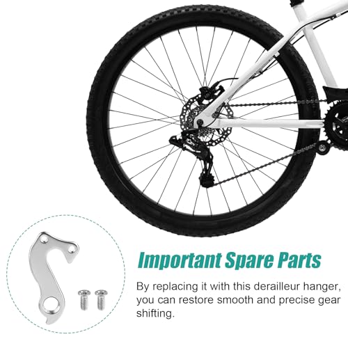 Bike Derailleur Hanger - Aluminum Replacement Hook with Screws
