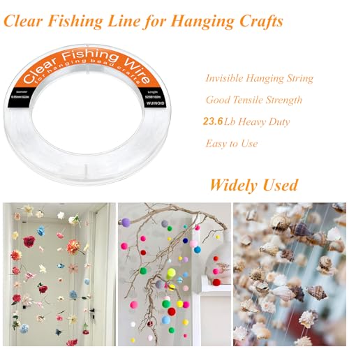 Clear Monofilament Fishing Line - 0.55mm/525ft Nylon String