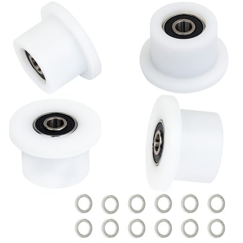 Total Gym Wheels/Rollers Replacement for Models 1000 1100, 1400, 1500, 1600, 1700, 1800, 1900, Achiever, Force, Gold, Max, Platinum, Platinum Plus, Pro, Supra, Supreme, Ultima, Ultra, XLI (4Pack)