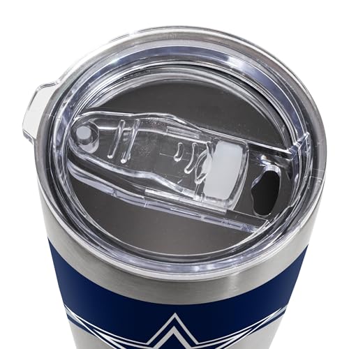 20oz Dallas Cowboys Stainless Steel Tumbler with Lid - Insulated Drinkware