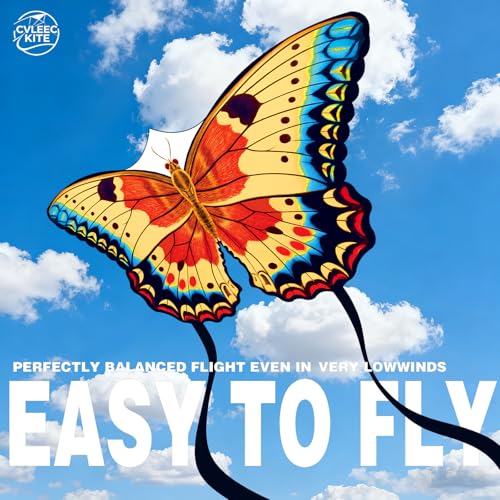 CVLEEC KITE A-Ukiyo-e Butterfly Kite for Kids & Adults, Easy to Fly, 60in Wingspan