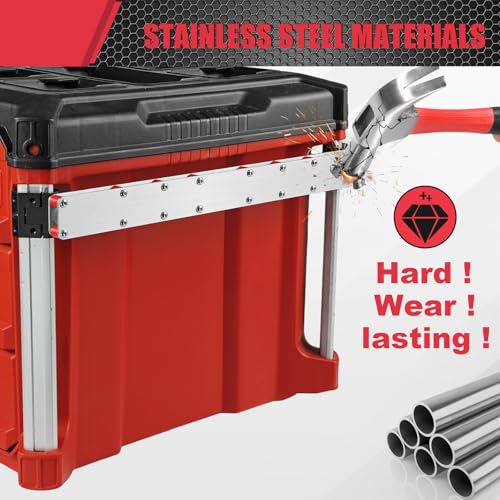 Power Drill Holder Fits for Milwaukee Packout Toolbox,Tape Measure Tool holder,Hanging Screwdrivers, Wrenches on The Side for Packout Toolbox Organizer