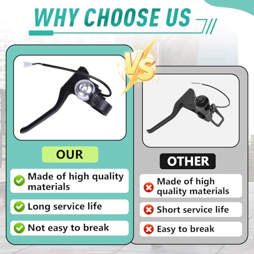 Kamrexi Brake Cable & Handle for Gotrax Electric Scooters GXL V2 Apex Pro XL