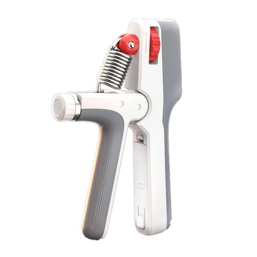 Hand Grips for Strength Training, 10-132LBS Grip Strength Trainer with Counter & Timer, Rechargeable Hand Squeezers for Strength Finger Trainer Digital Memory with Prepared Asist-spring, for Fitness Equipment White
