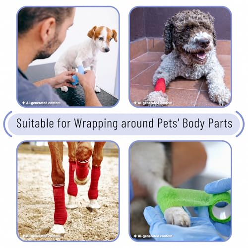 Self Adhesive Bandage Wrap - 2" x 5 Yards, 6 Pack - Citrus