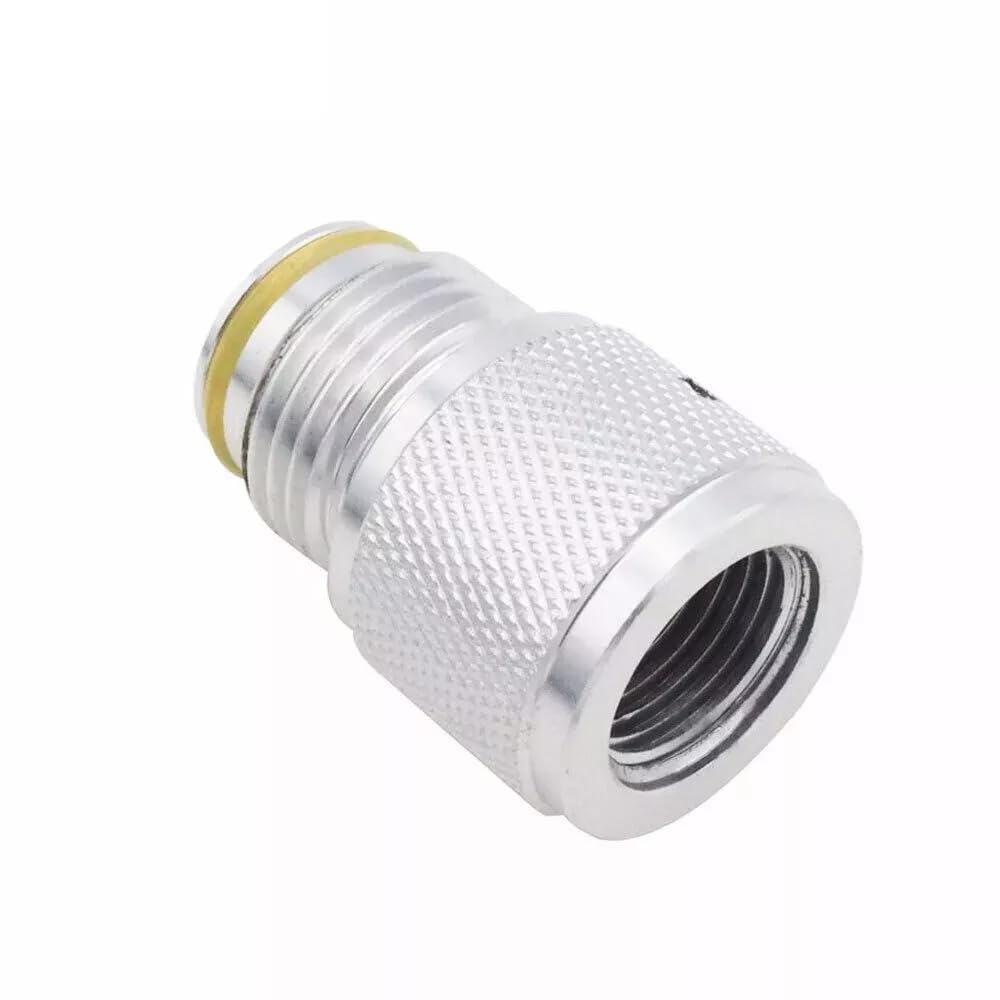 UCCKEYI CO2 Adapter with Rings Compatible with 88G 90G Disposable Co2 Cartridge to G1/2-14 Thread Tank