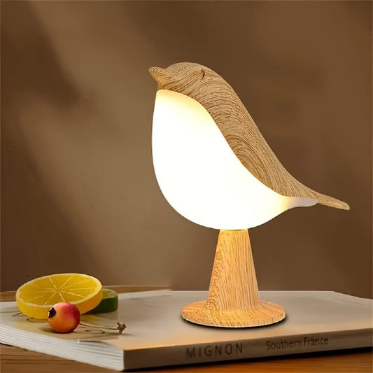 IFTHFOUR Bird Cordless Table Lamp, Small Cordless Bedside Lamp with 3 Color Temperature, Touch Sensor & Rechargeable Battery - Night Light for Kids, Bedroom, Bedside, Office, and Outdoor Use