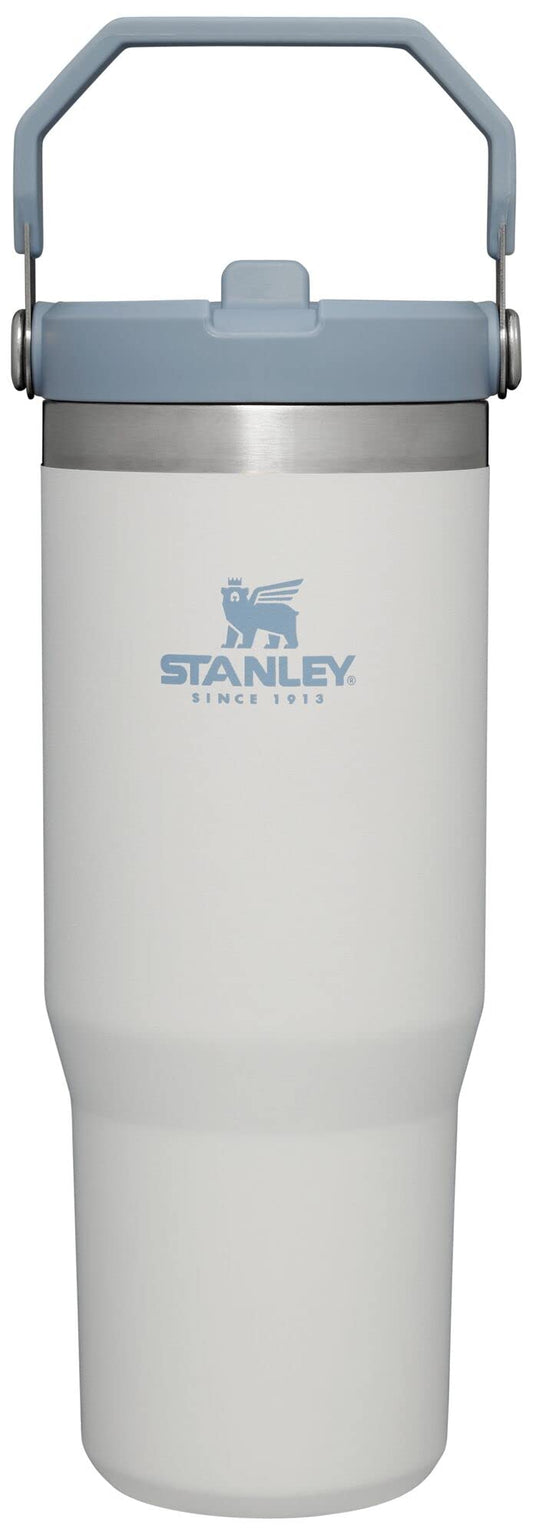 Stanley IceFlow Stainless Steel Tumbler - Vacuum Insulated Water Bottle for Home, Office or Car Reusable Cup with Straw Leak Resistant Flip Cold for 12 Hours or Iced for 2 Days, Fog, 30 OZ / 0.89 L