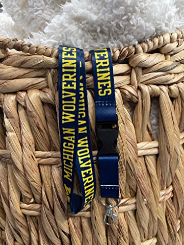 Michigan Wolverines Lanyard with Detachable Breakaway Buckle
