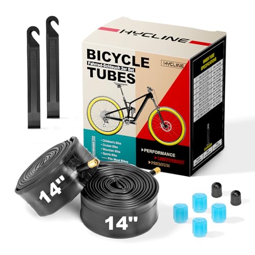 Heavy Duty Bike Inner Tubes 14-29 x 1.75-2.125 Inch - 2 Pack