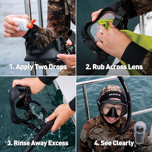 Anti-Fog Drops for Scuba Masks - 1.25 Oz Bottle