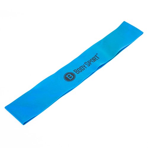 Body Sport Loop Resistance Bands – Exercise Bands for Legs and Hips – Latex Rubber Resistance Loops – Blue – Light Resistance