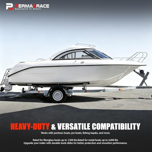 Permabrace 20pcs Boat Trailer Bunk Slides Kit - 16 Pads (3x10) + 4 Enders