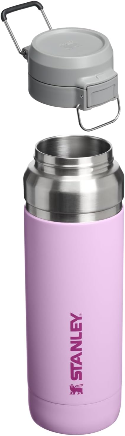 STANLEY Quick Flip GO Water Bottle 36 oz - Insulated, Leakproof & Packable for Travel | Soft Orchid