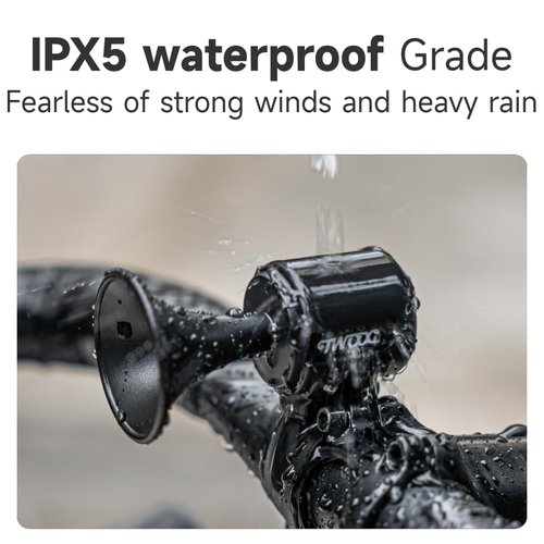 BSSOK Electric Bike Horn for Adults/Kids, 120dB Loud Electronic 300mAh Rechargeable Bicycle Bell 1 Sound Mode IPX5 Waterproof Fit for 22.2/25.4/31.8mm Handlebar
