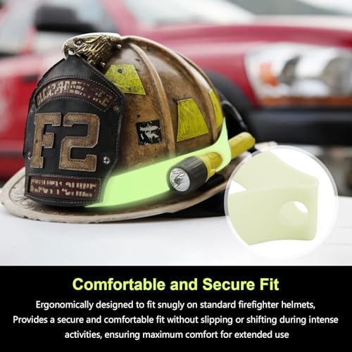 Illuminating 3rd Generation Fire Helmet Band ? Glow in The Dark Reflective Strap Compatible with Cairns, Streamlight & Traditional Fire Helmets, Transforming the safety of firefighter